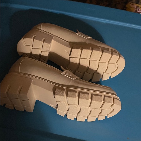 Corkys Cream Chunky Loafers - Picture 2 of 6